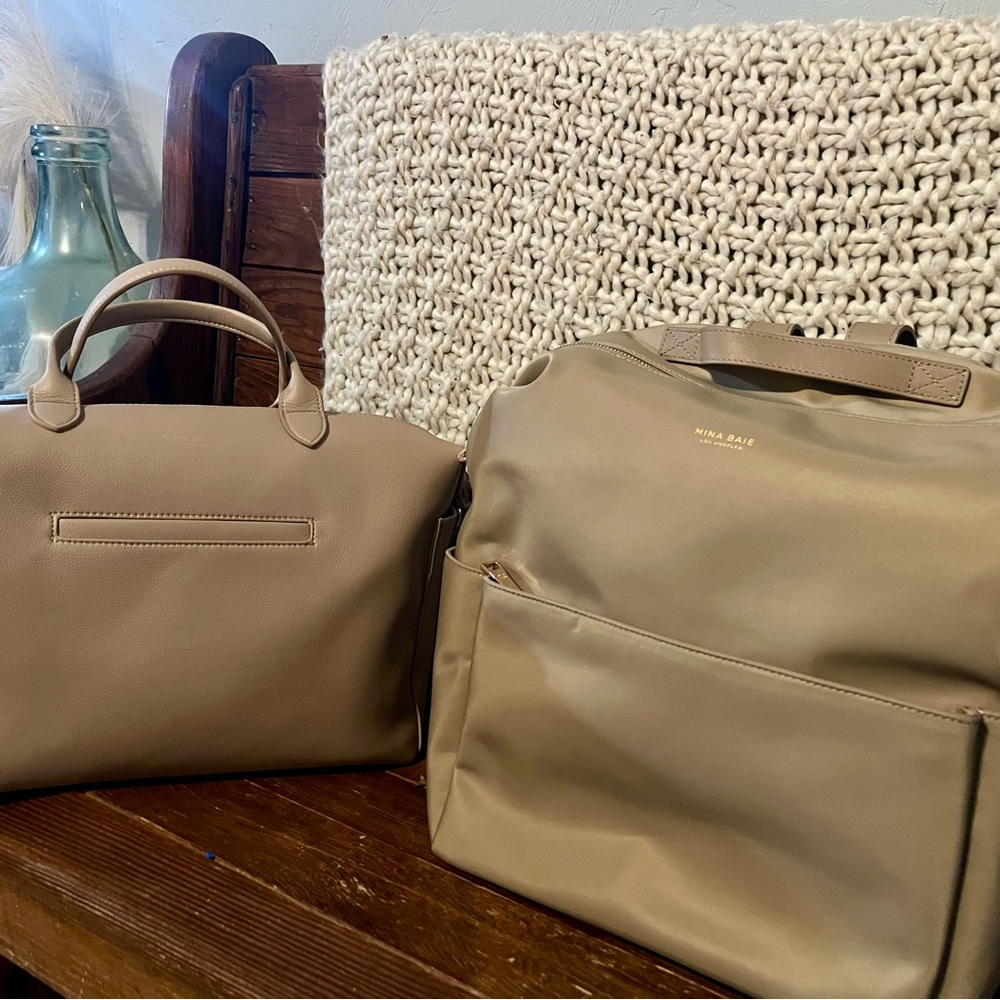 Mina Baie Emmy Baby Bag in Sand - Picture 4 of 4
